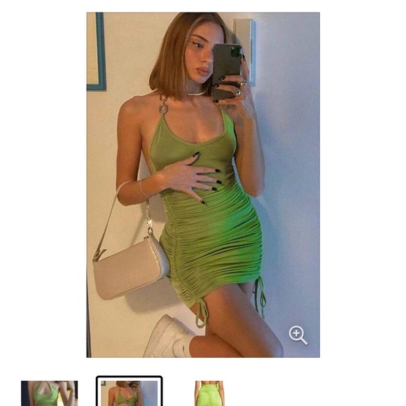 IAMGIA HALLEY DRESS IN  GREEN long - Picture 1 of 10